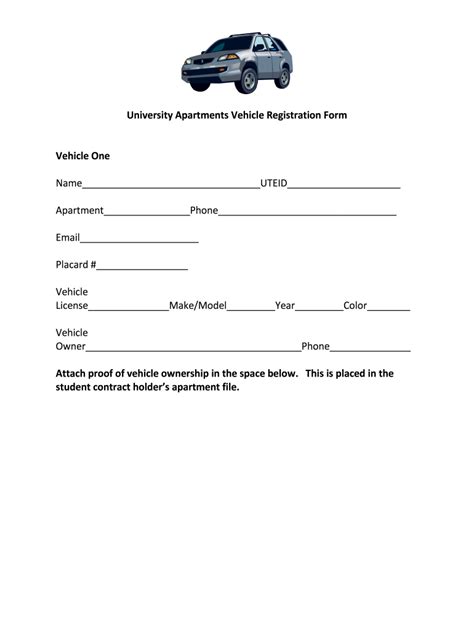 Vehicle Registration Form Fill Out And Sign Online Dochub