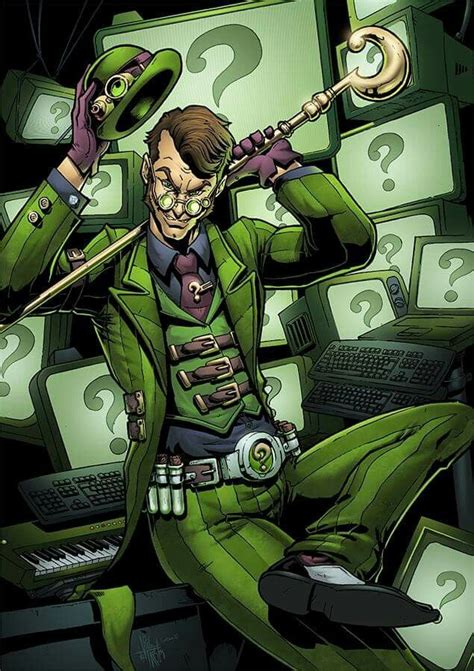 The Riddler Gotham Villains Comic Villains Dc Comics Characters Dc