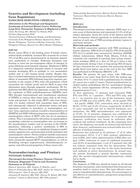 Pdf Mon 313 Thyrotropin Secreting Pituitary Tumors Clinical Features