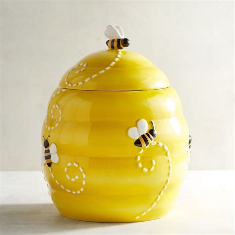 Beehive Cookie Jar Yellow In 2020 Jar Ceramic Cookie Jar Ceramic Jars