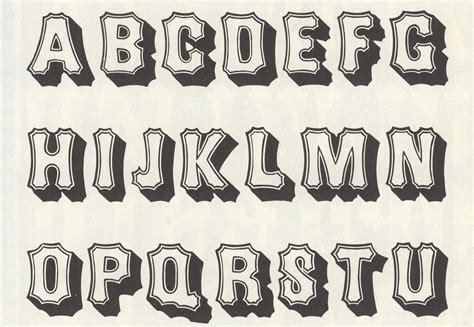 Free Wood Type Alphabets Lettering Alphabet Cool Fonts Alphabet My