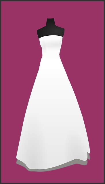 Free Vector Graphic Wedding Gown Bridal Shop Plain Free Image On