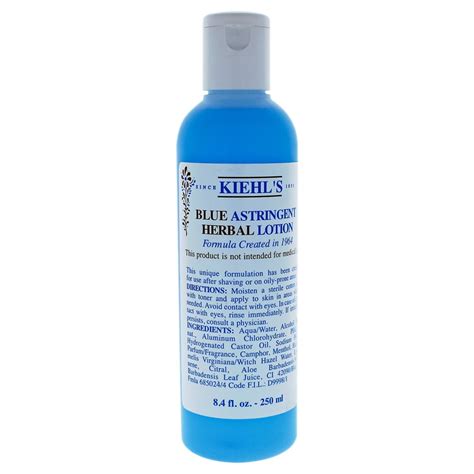 Kiehls Blue Astringent Herbal Lotion By Kiehls For Men 84 Oz