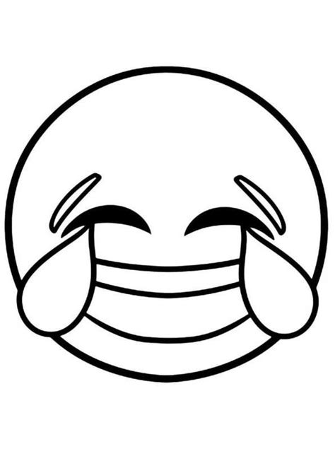 Kids N Fun Kleurplaat Emoji Movie Laughing Emoji