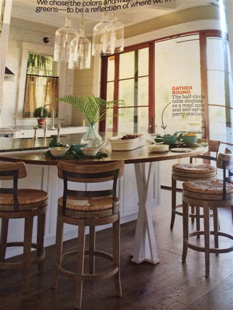 Counter height half round table | Dining table makeover ...