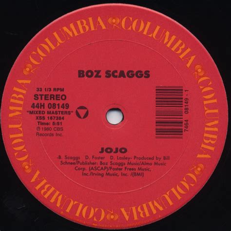 Boz Scaggs Jojo Breakdown Dead Ahead 1989 Vinyl Discogs