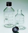 Bottiglia in vetro borosilicato per Reagenti con tappo ed anello ...