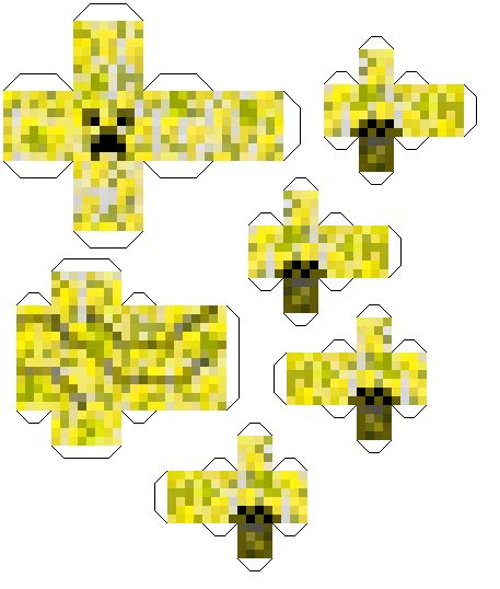 Free Papercraft Minecraft Skin Yellow Electromigramos