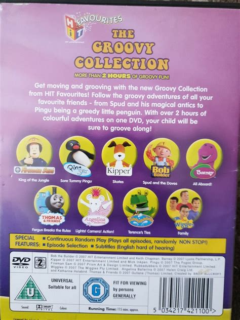 The Groovy Collection Dvd Kids Over 2 Hours Kipper Wiggles Fireman