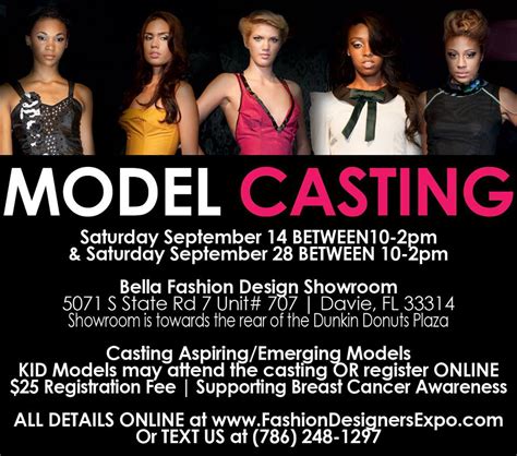 models for miami fashion show auditions free