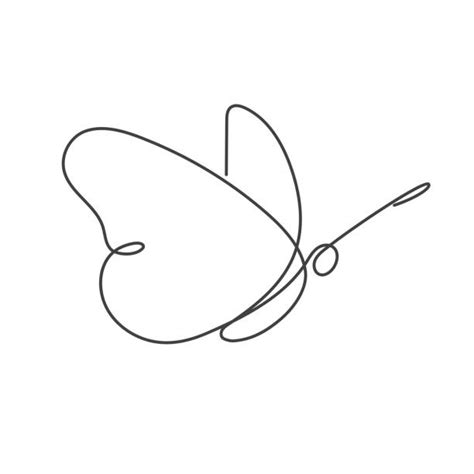 Simple Butterfly Drawings Illustrations Royalty Free Vector Graphics