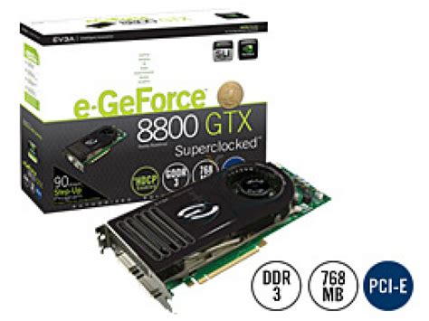 Evga Geforce 8800 Gtx 768mb Superclocked