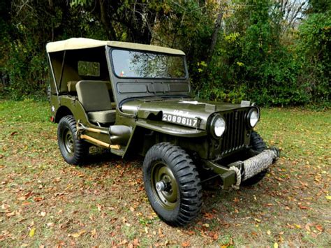 1951 Willys Overland M38 Military Jeep M38 14 Ton Korean War Older