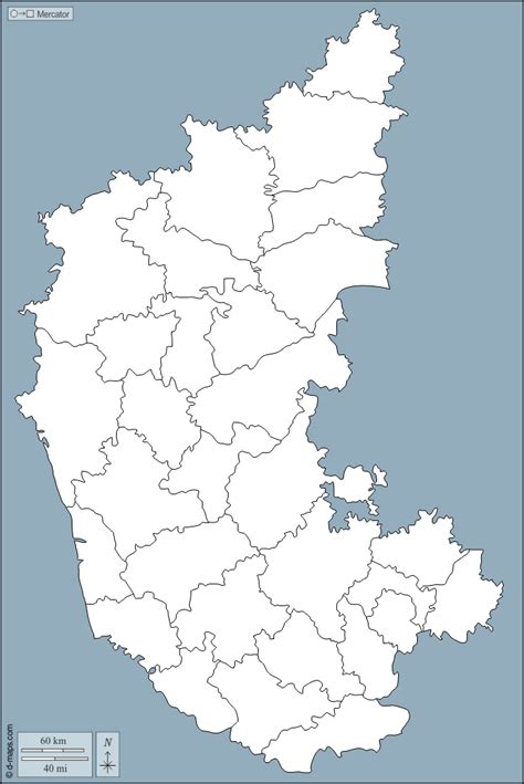 Mappery is a diverse collection of real life maps contributed by map lovers worldwide. Karnataka free map, free blank map, free outline map, free base map outline, districts