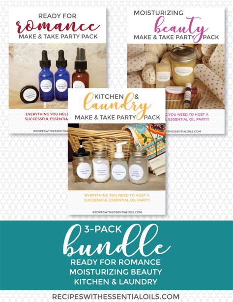 Essential Oil Make And Take Party Printable Packs Easy As 1 2 3