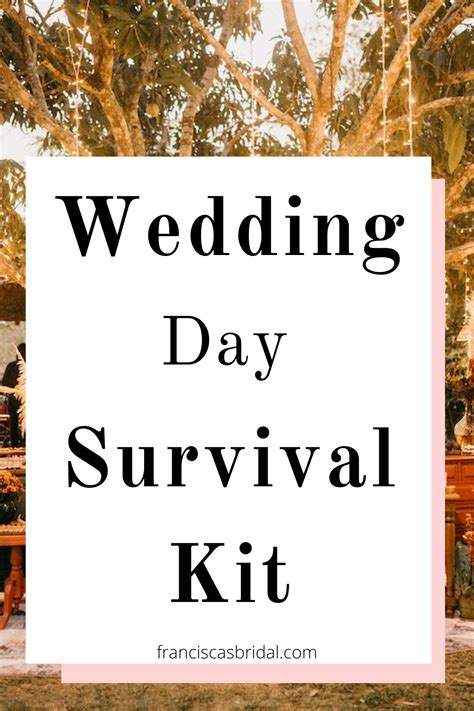 The Ultimate Bride To Be Wedding Day Survival Kit Artofit