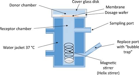 Schematic Of A Vertical Franz Type Diffusion Cell Download