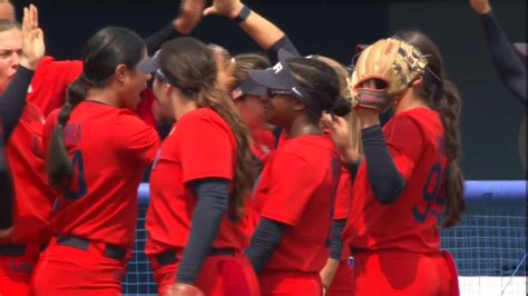Softball Back In The Olympics Beats Italy To Earn First Win For Team