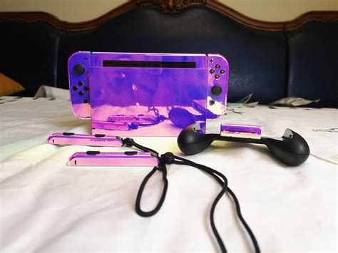 Nintendo Switch Vinyl Rainbow Skin Switch Accessories Shine Etsy