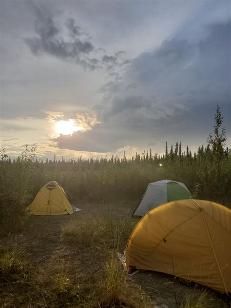 Spike Camp Around 1am Yukon Flats Alaska Camping