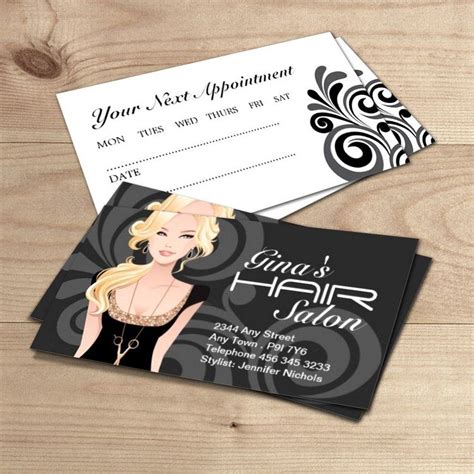 Customizable Hair Salon Business Cards