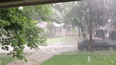Hail Storm In Dallas 2012 6 13 630pm Youtube