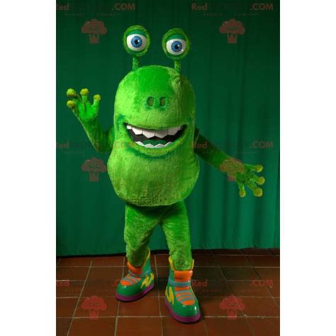 Green Alien Mascot Green Creature Human Mascots Sizes L 175 180cm