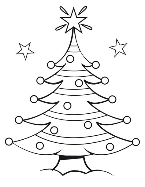 Free Printable Christmas Tree Coloring Pages For Kids