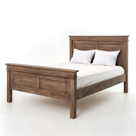 Sierra Reclaimed Wood Queen Size Platform Bed Zin Home