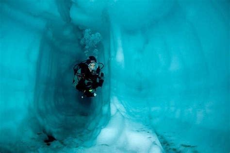 Underwater Ice Cave Oceans And Skys Pinterest