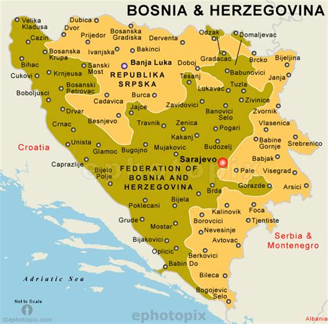 Bosnia Herzegovina Political Map Dispatches Europe