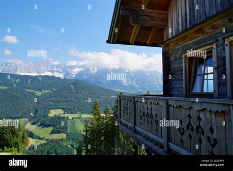 A Picturesque Mountainous Landscape Of The Austrian Alps From A