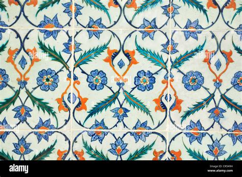 Wall Tiles In Topkapi Palace Istanbul Turkey Europe Stock Photo Alamy