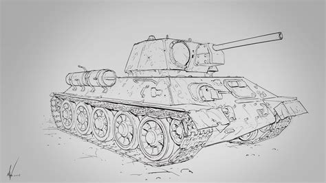 Artstation How To Draw A Tank Tutorials