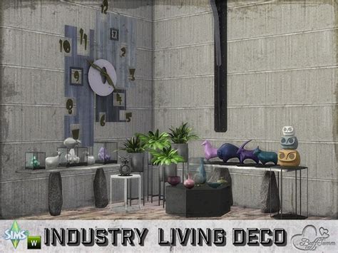 Sims 4 Ccs The Best Livingroom Industry Decor Set By Buffsumm