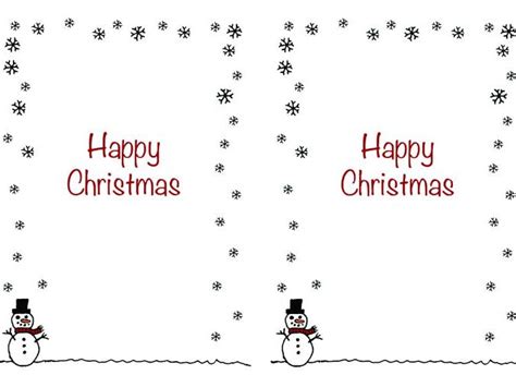 Downloadable Free Printable Christmas Card Inserts