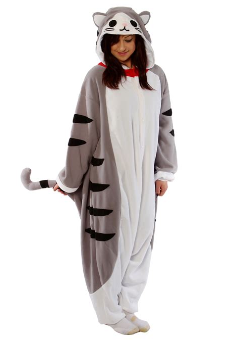 Tabby Cat Pajama Adult Costume