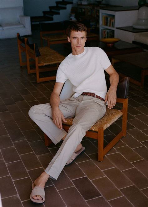 Clément Chabernaud Models Mango Spring Summer 2020 Looks Cotton Pants