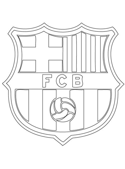 Messi tekende ook voor de vijfde treffer. Kleurplaat: Logo van FC Barcelona - kleurplaatje.com