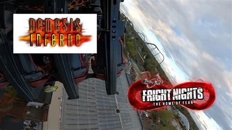 Nemesis Inferno Thorpe Park Fright Night 4k Youtube