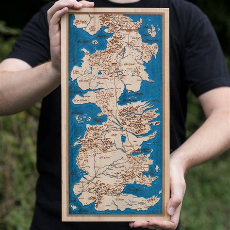 Image Of Map Of Westeros Westeros Map Cnc Wood Images Maple Hardwood