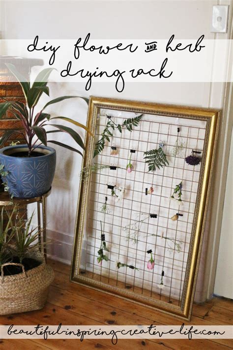 Diy Herb And Flower Drying Rack So Cottagecore Life
