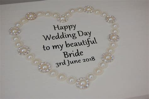 To My Bride On Our Wedding Day Personalised Keepsake Box Etsy Uk