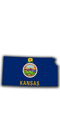 More info state operator 900 sw. Kansas State Flag Outline (White Background) Themed Custom ...