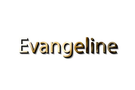 Free Evangeline 3d Name 15079646 Png With Transparent Background