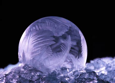 Frozen Soap Bubbles Look Like Natures Crystal Snow Globes