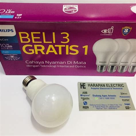 Jual Lampu Philips Led Paket 10 W 10 Watt Philips Led Bulb Garansi 3 Th Kota Tegal