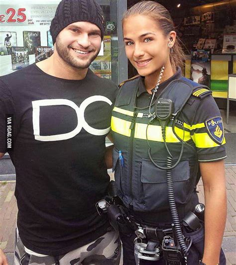 the dutch get it who would run away from a police officer like her arrest me please 9gag