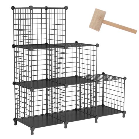 Buy Awtatos Wire Cube Storage Metal Storage Shelves Bookshelf Modular