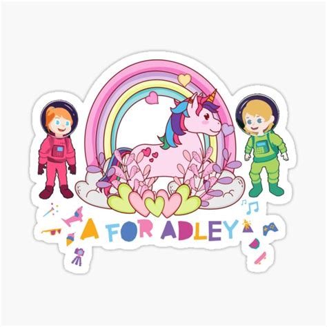 A For Adley Sticker By Marwa Ah Redbubble